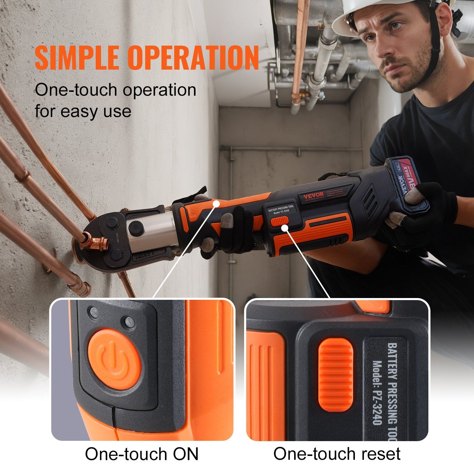 Smart Press Tool Kit 6 Jaws Battery-Driven Crimping System Professional