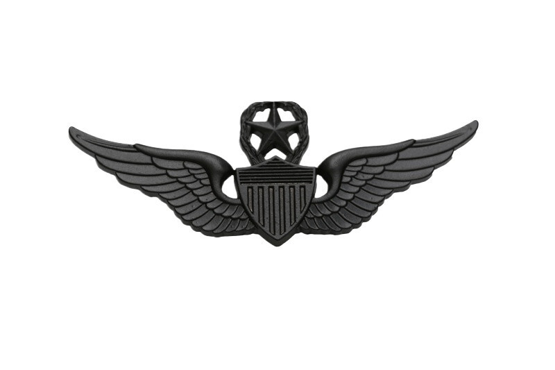 US ARMY WINGS COMMAND PILOT METAL WINGS METAL Gift BADGE PIN BLACK REGULATION