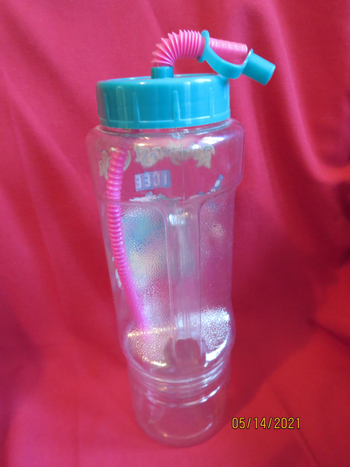 Rainforest Cafe Icee Drinking Bottle with Straw