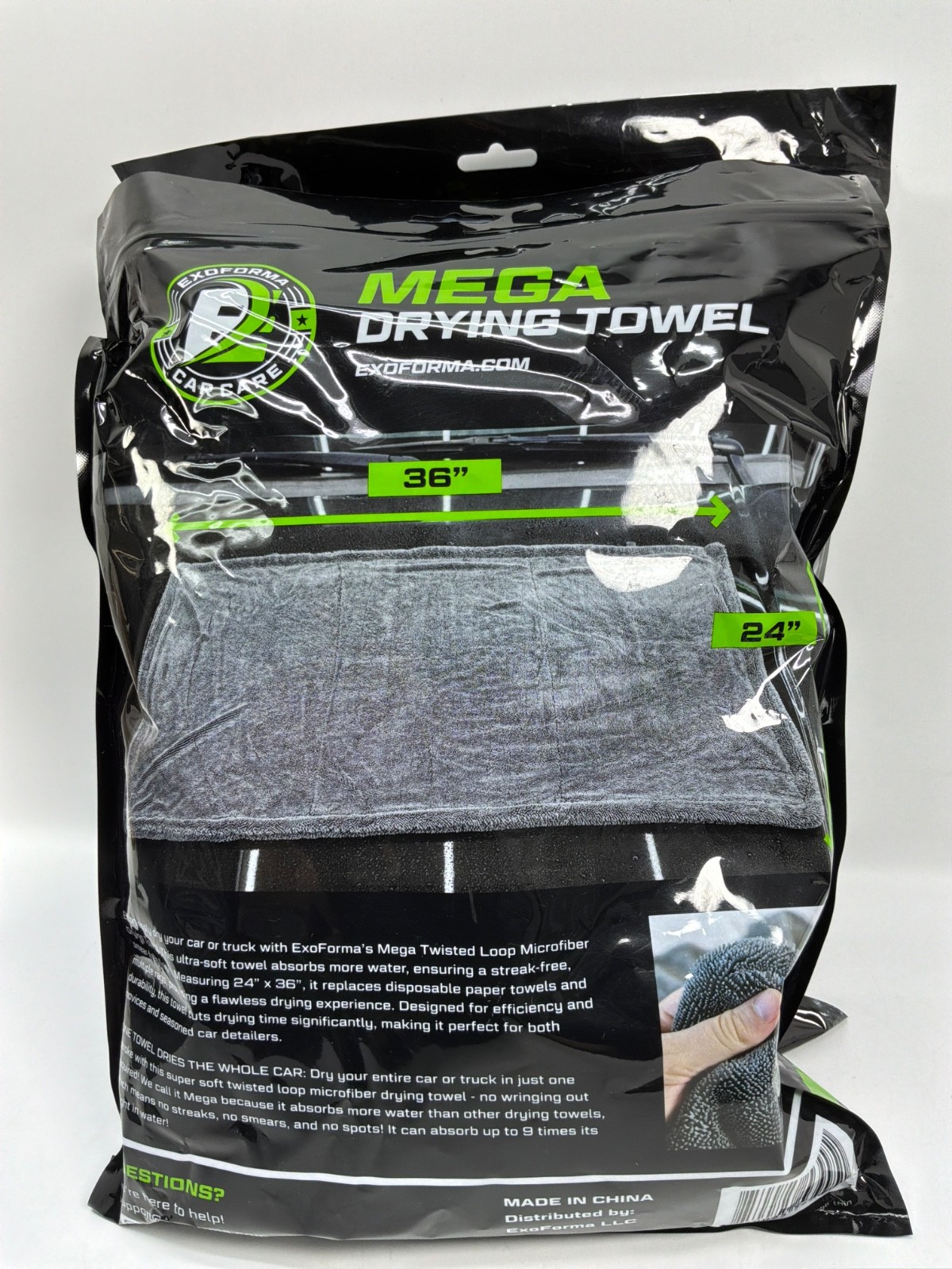 2pack ExoForma Mega Car Drying Towel 36x24in