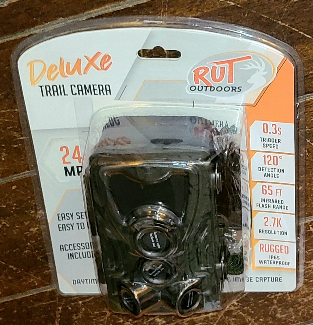Deluxe Trail Camera 24 MP for Daytime/Nighttime Camera w/Video & Image #RO-801A