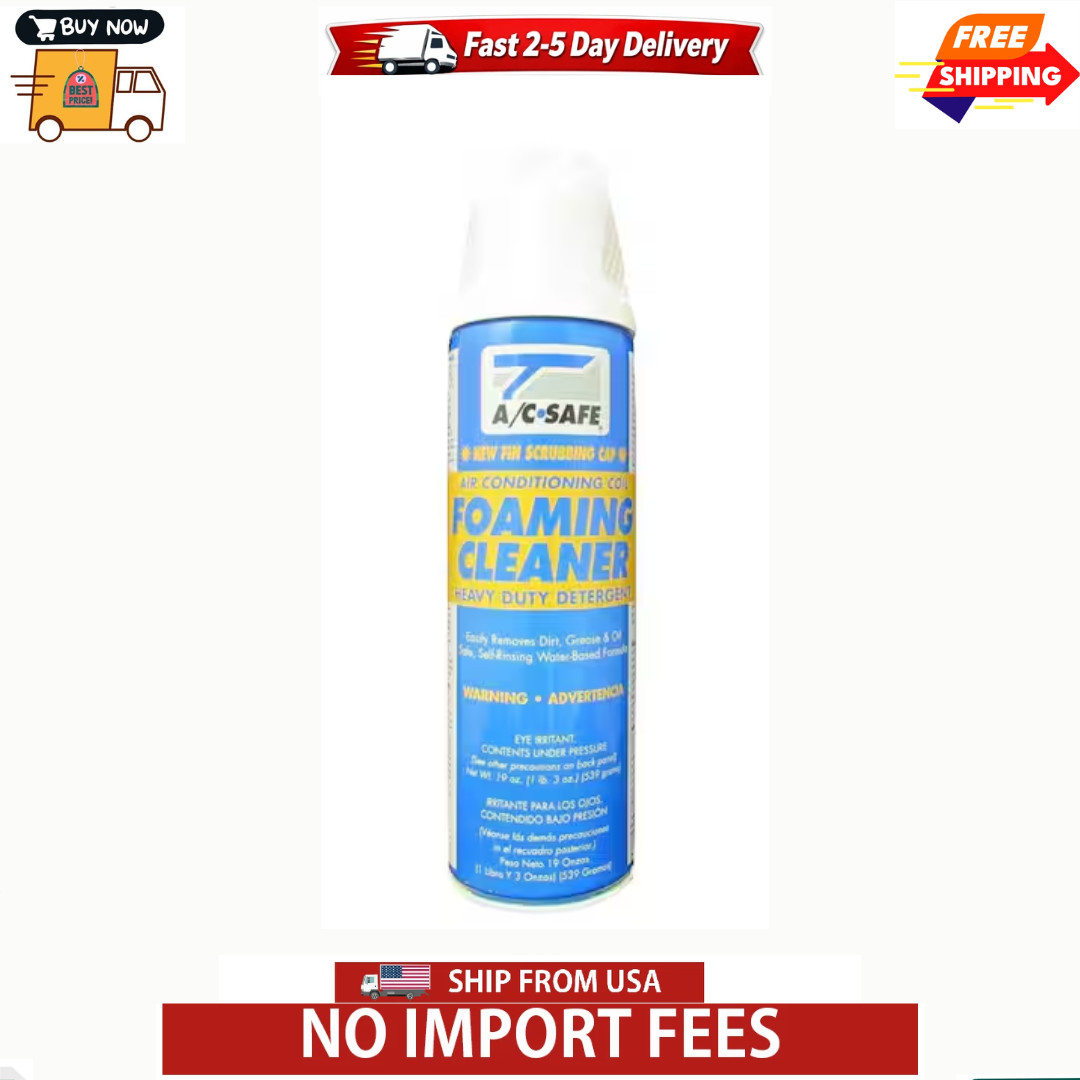 AC Air Conditioner Foaming Coil Cleaner Condenser Evaporator Spray Can 19 oz