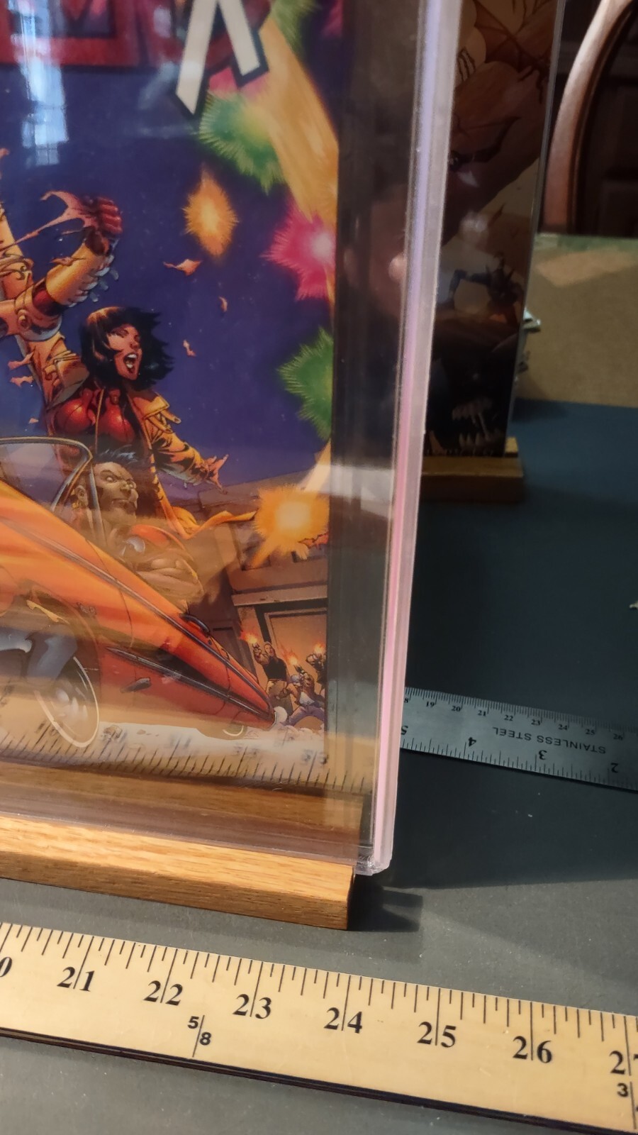 Comic Book Display - Real Wood Wall Mount - Hand Made - Boarded Comics-TREASURY