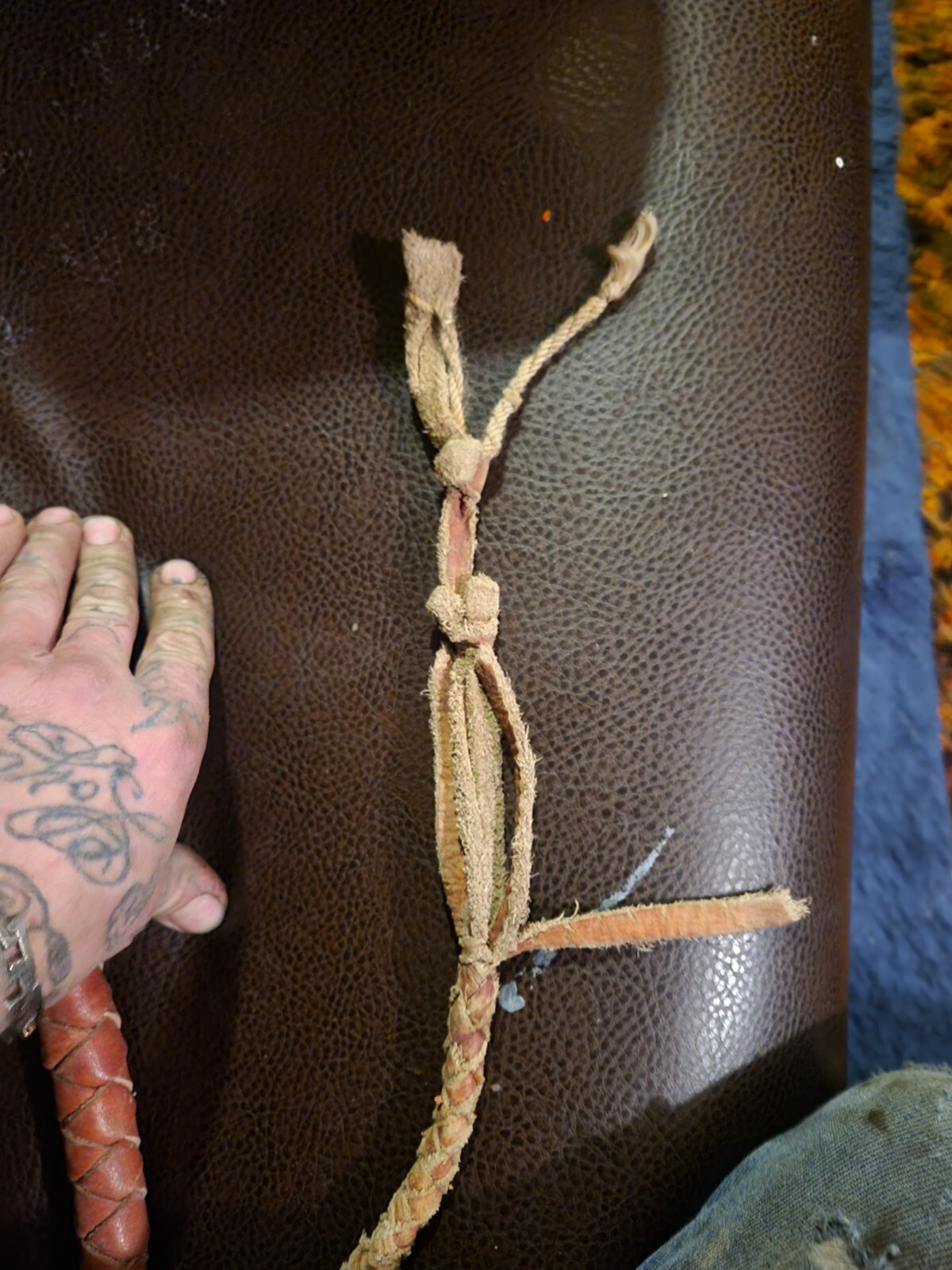 Swivel Handle Bull Whip 10 Ft