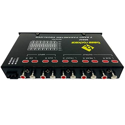 BREQ7 7 Bands Parametric Equalizer for Car Audio Stereo Amp Sub High Level Sp...