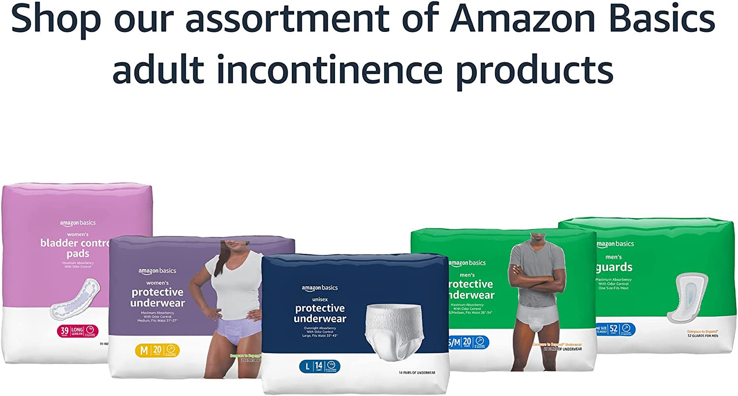 Men'S Incontinence Guards, Maximum Absorbency, Moisture-Wicking with Odor Protec