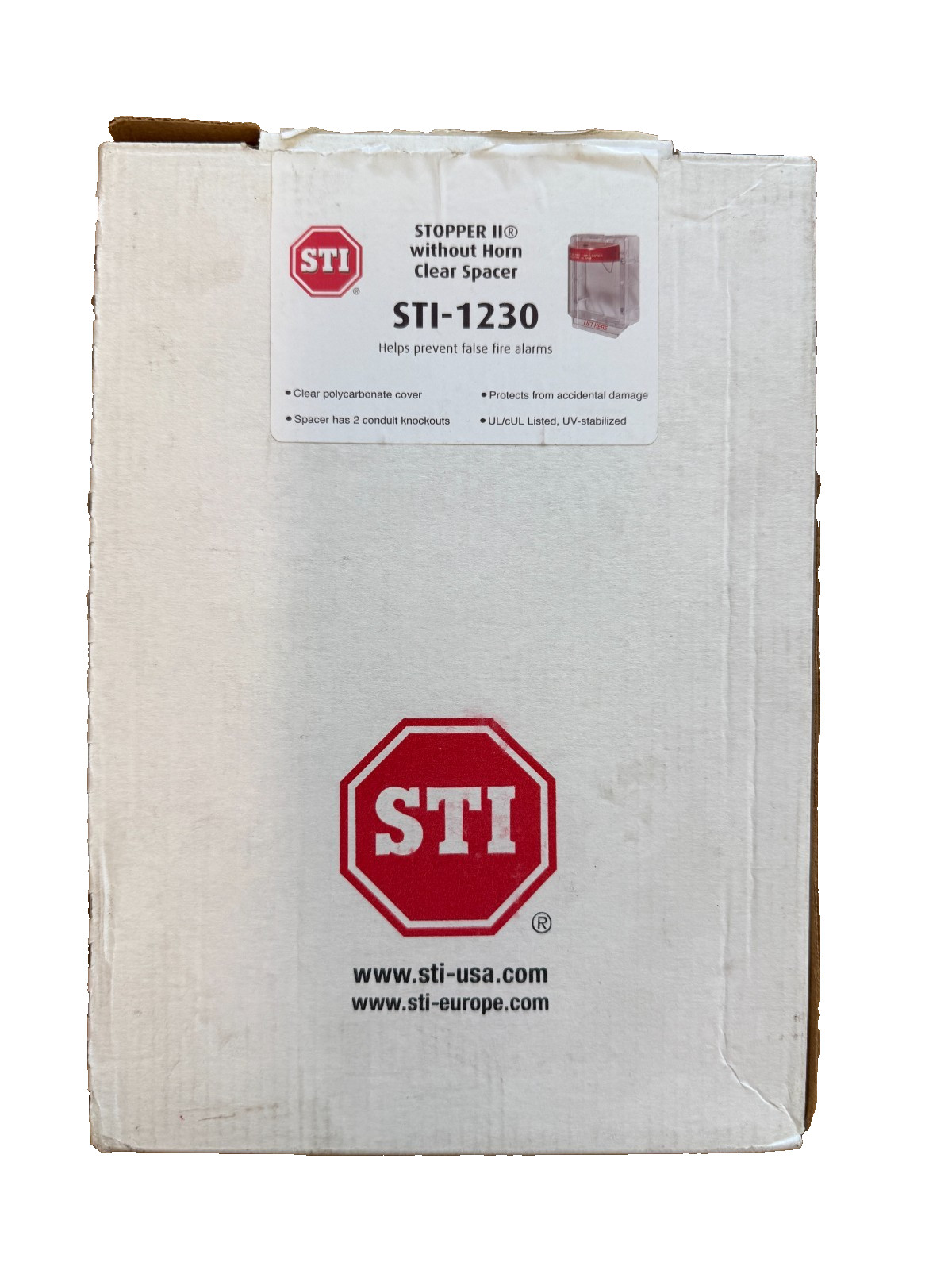 STI-1230 Stopper II® Surface Mount Without Horn Clear Spacer