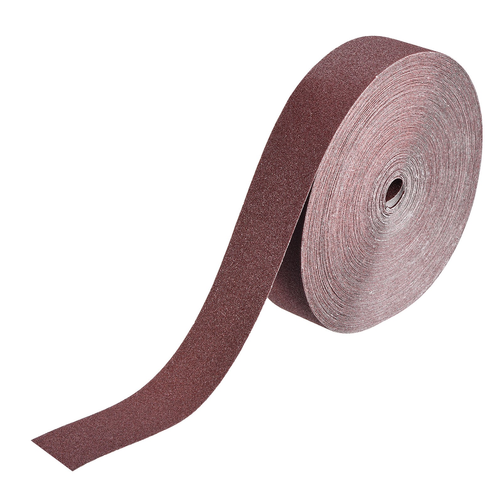 80 Grit Sandpaper Roll, 2 Inch x 150 Feet Emery Cloth, Red