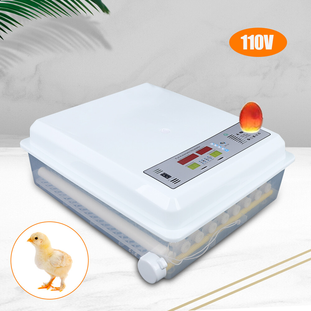 64 Eggs Incubator Digital Automatic Turning Hatcher Chicken Temperature Control
