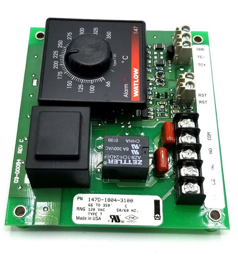 Watlow 147D-1804-3100 Temperature Control Board 66-350 Deg.