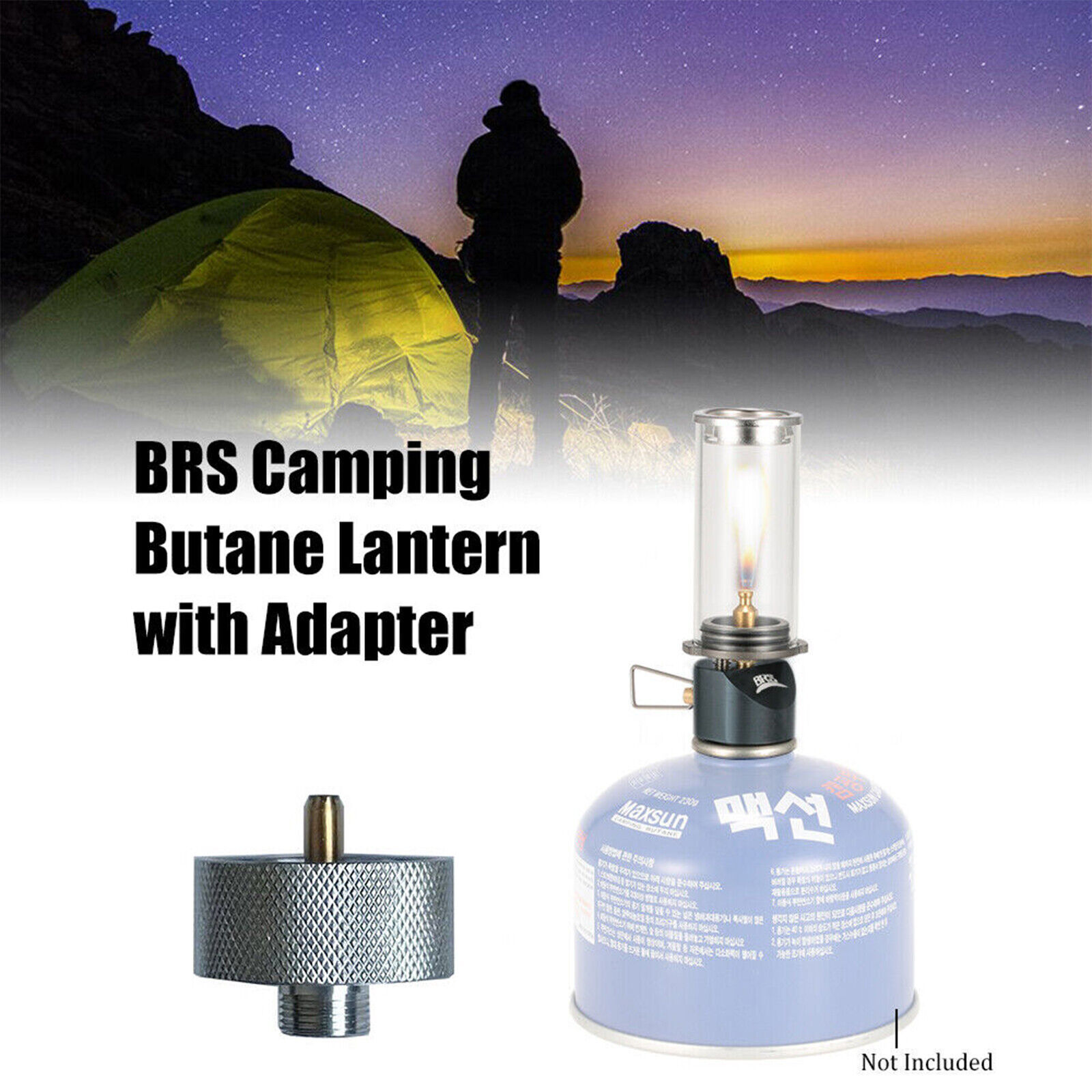 Camping Butane Gas Lantern Lamp Light Conversion Head O8C0