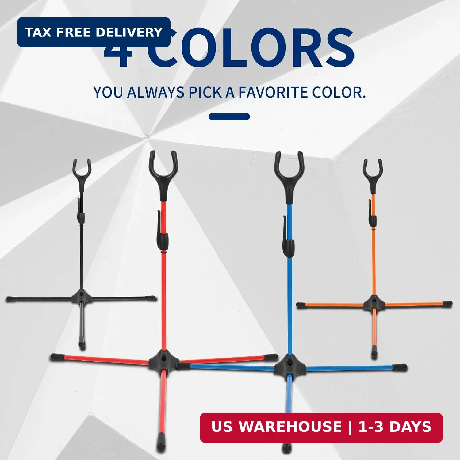 Archery Bow Stand - 18.9" Height Lightweight Bow Stand, Foldable Bow Rack Holder