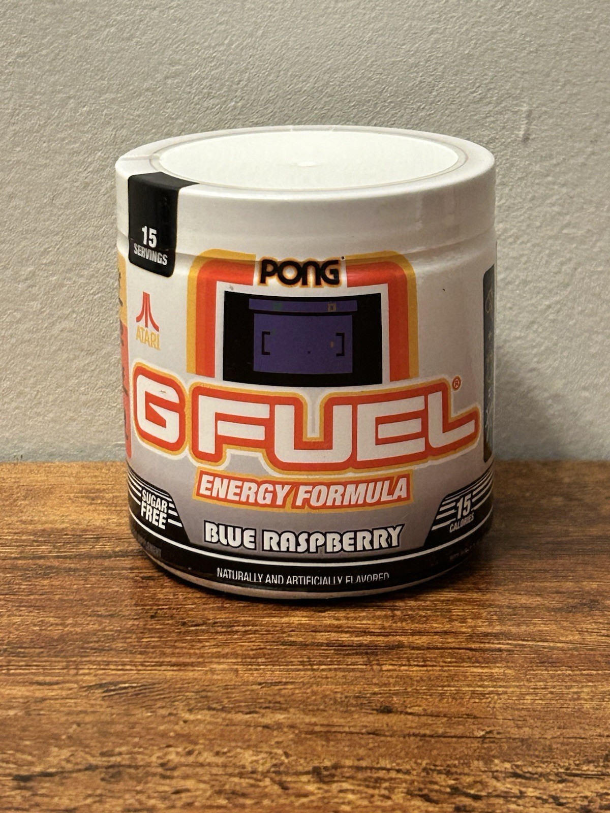 G FUEL Atari Pong Blue Raspberry Energy Formula 15 Servings EXP 05/2028 - SEALED