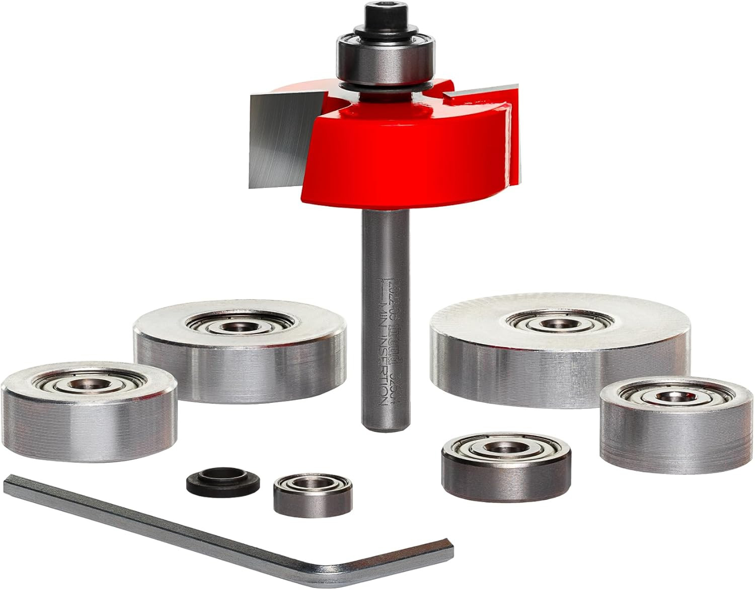 Rabbeting Bit Set with Bearings - Ideal for Joinery, Furniture & Cabinet Making,