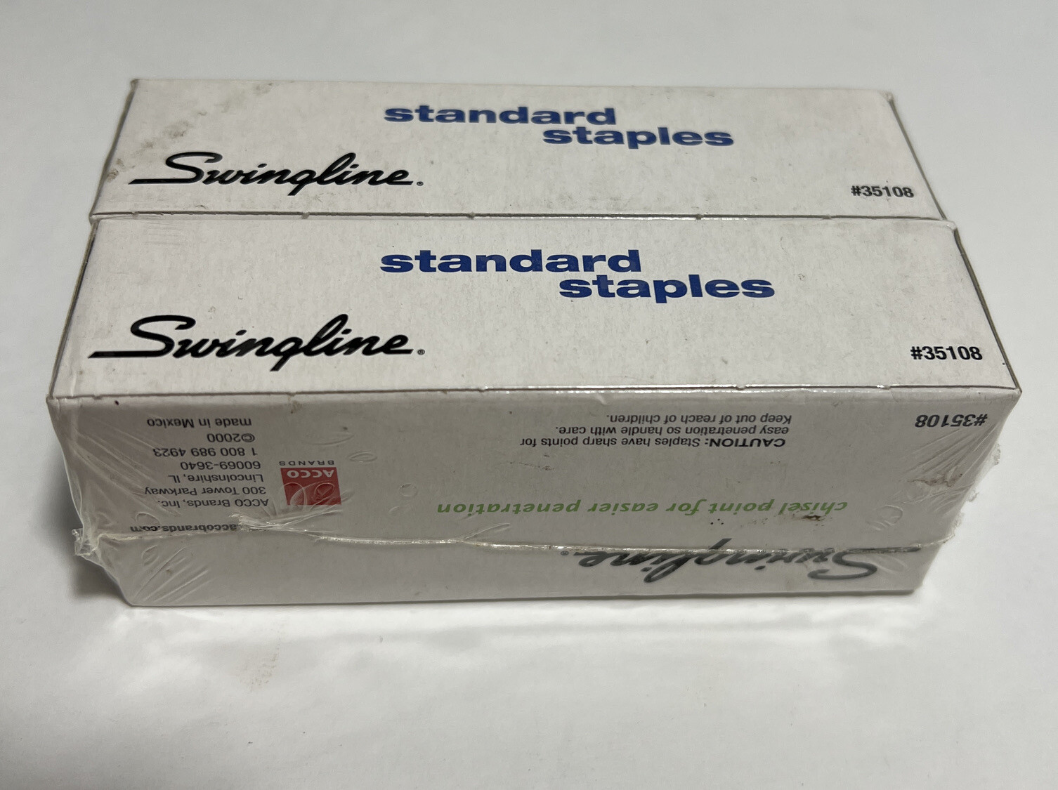 Swingline Standard Staples 2 Pack 10000 Total