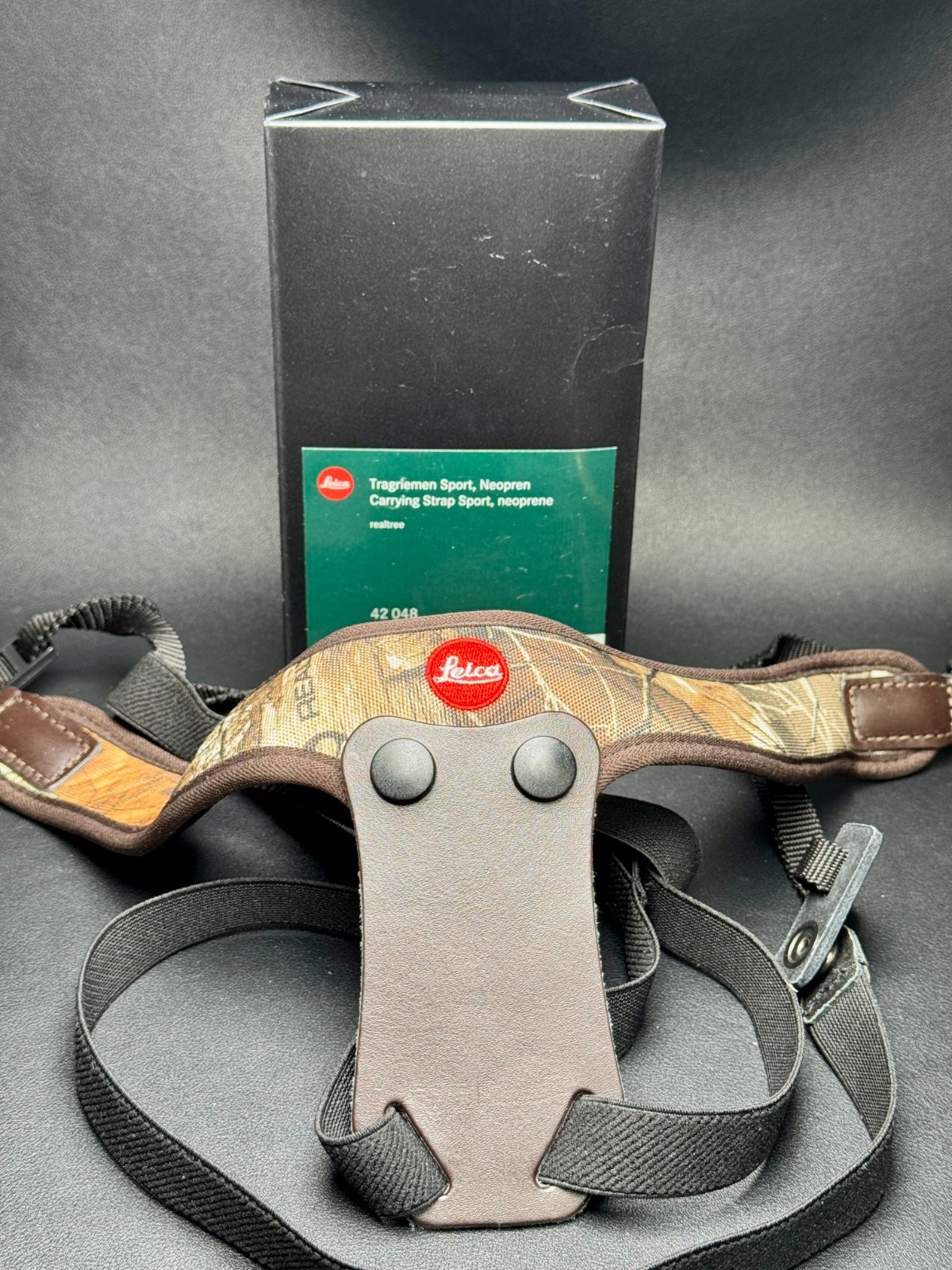 Leica Realtree Neoprene Binocular Sport Carry Strap 42048, Boxed