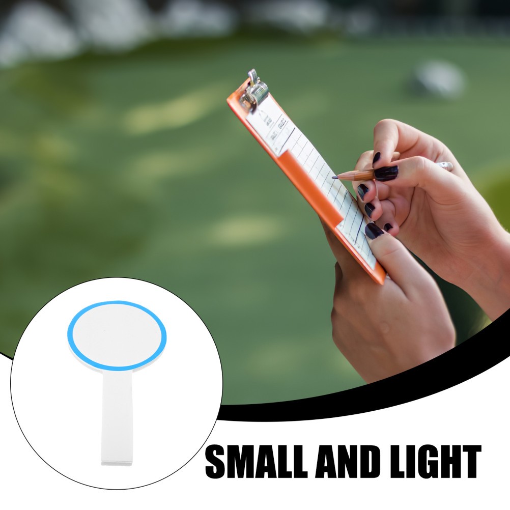 6Pcs Round Erasable Scoreboards Voting Handheld White Boards