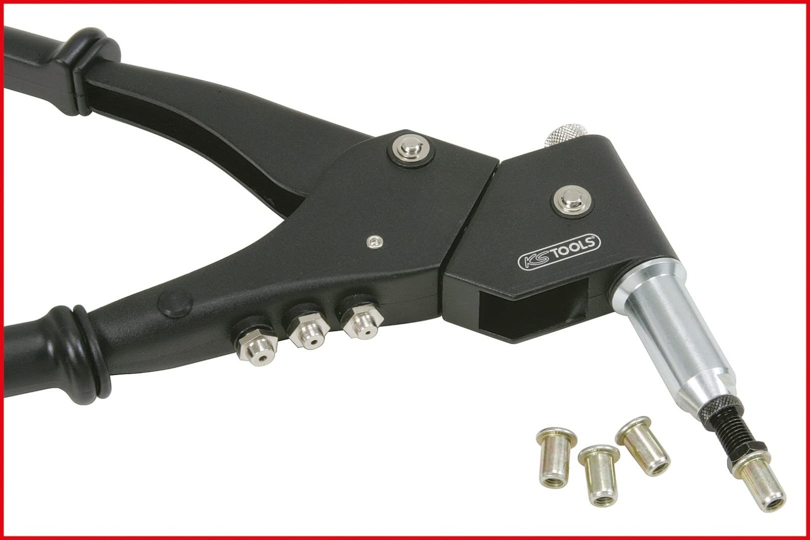 150.9610 universal hand riveter set, 10 pieces