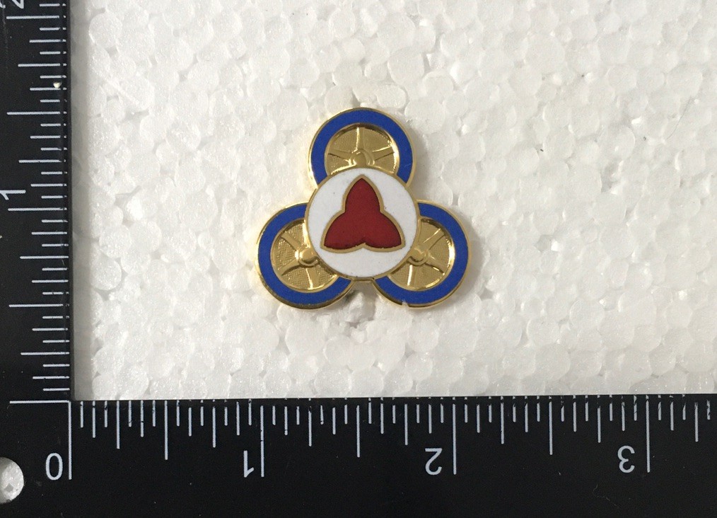 US Army 112th Transportation Battalion DUI DI Unit Crest CB Pin