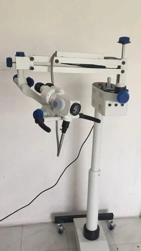 Surgical ENT Microscope with 3 step Magnifications - White Colour