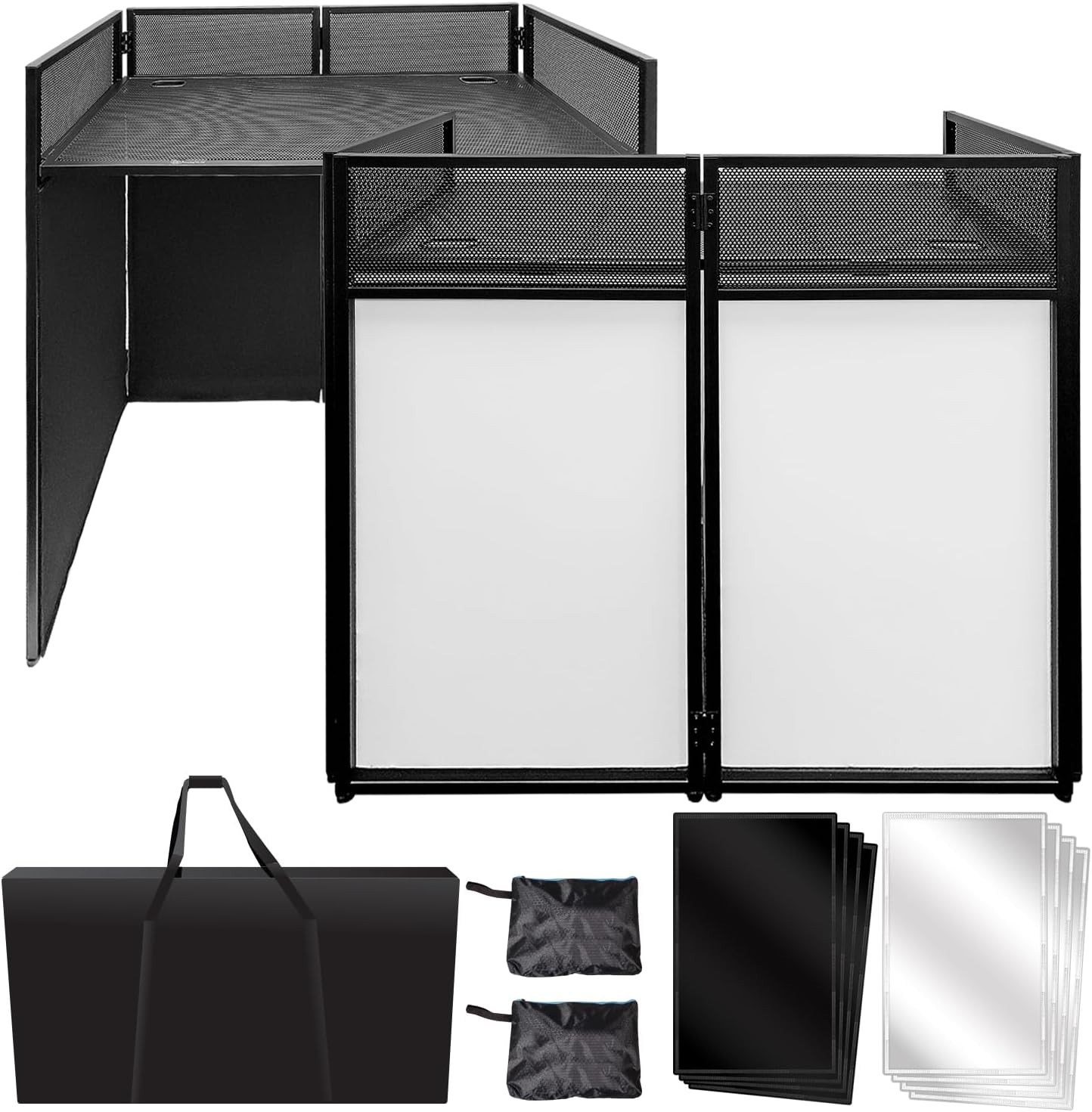 Portable DJ Facade Table Station Stand 40x20in ES-01 Controller Mixer Carry Case