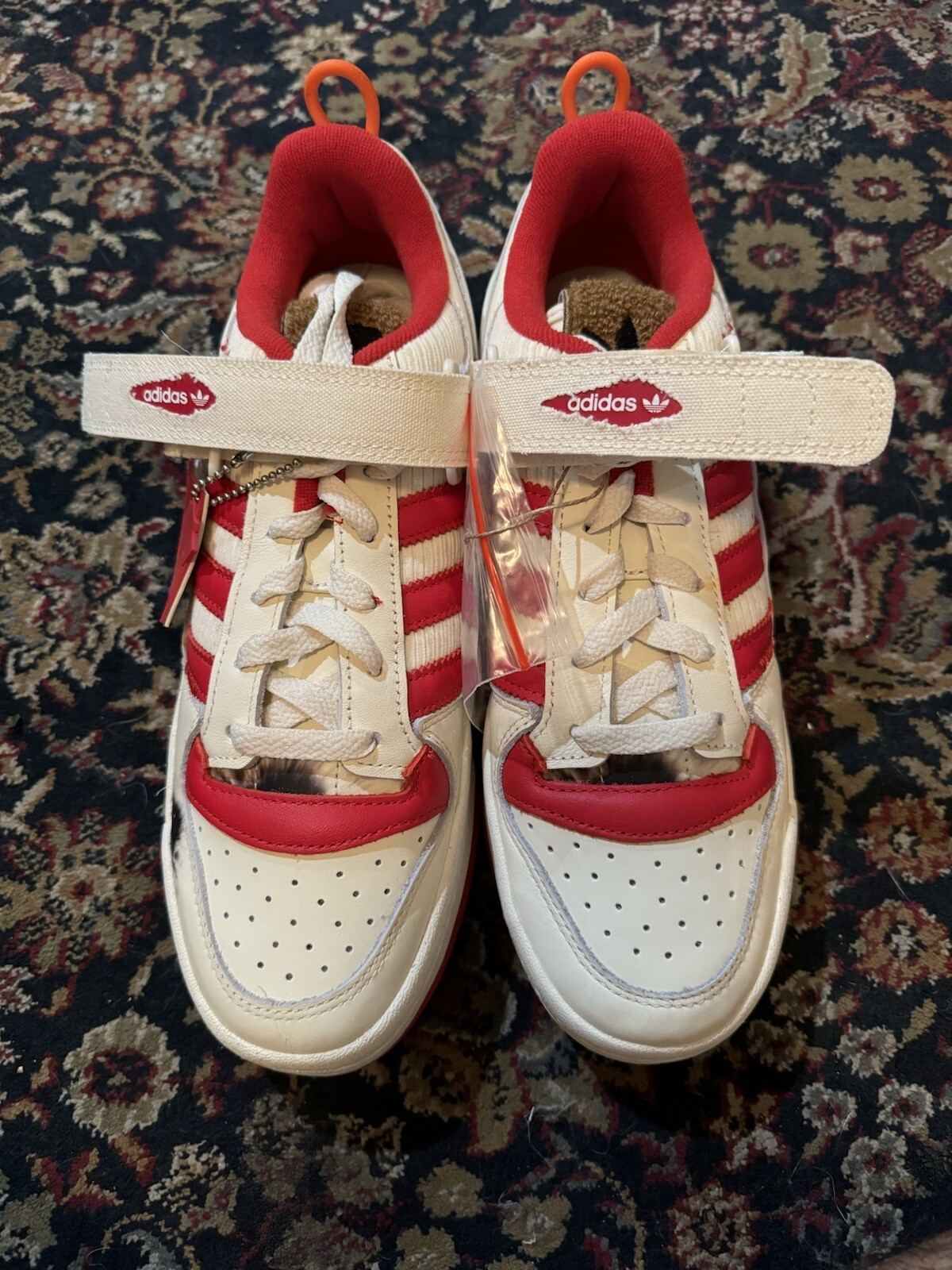 Adidas Men “Home Alone”  Forum Low Red/White Size 12 Mens  |GZ4378| NEW