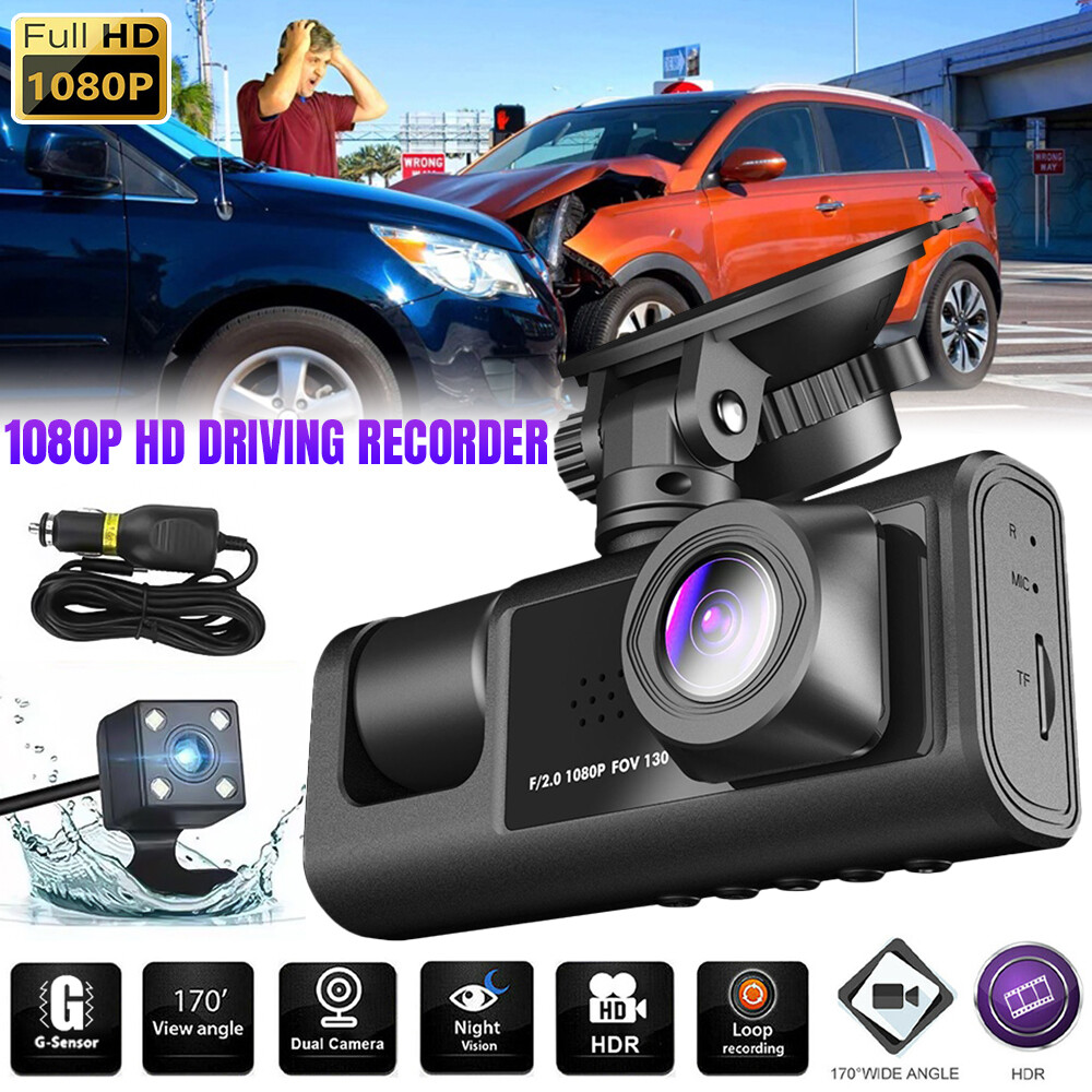 1080P HD Dash Cam Car DVR Camera Driving Video Recorder G-sensor 170° Wide Angle