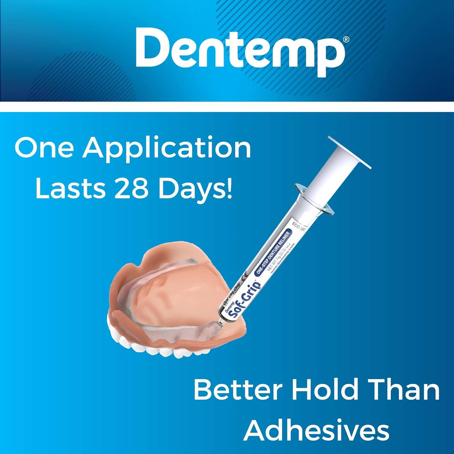 Dentemp Sof-Grip 1-Step Denture Care - 5G (1 Pack)