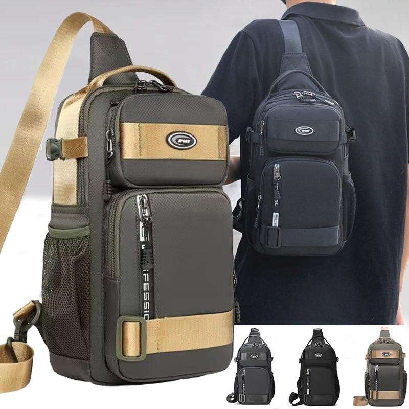 Riding Backpack for Men, Men's Chest Bag, Casual Men's Single Shoulder Bag