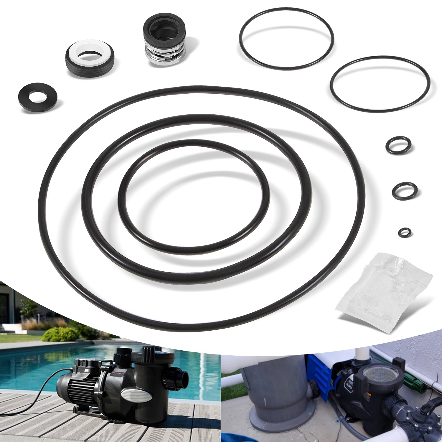 O-Ring Rebuild Repair Kit for Jandy Zodiac FHPF FHPM FloPro &VS FloPro Pool Pump