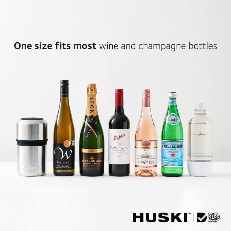 Next Generation Stainless Wine Cooler - Keeps Wine Perfectly Chilled 6 Hours