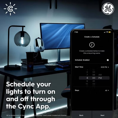 GE Cync Dynamic Effect 16ft Decorative Outdoor Light String