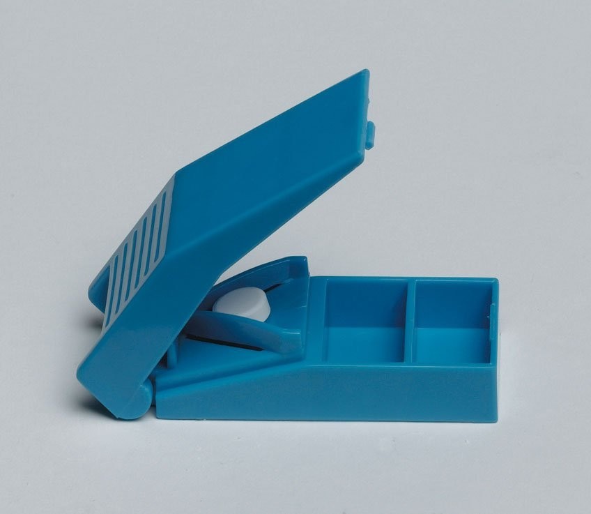 Pill Cutter Pill splitter Hand Operated Blue, Medline Hand Pill Cutter