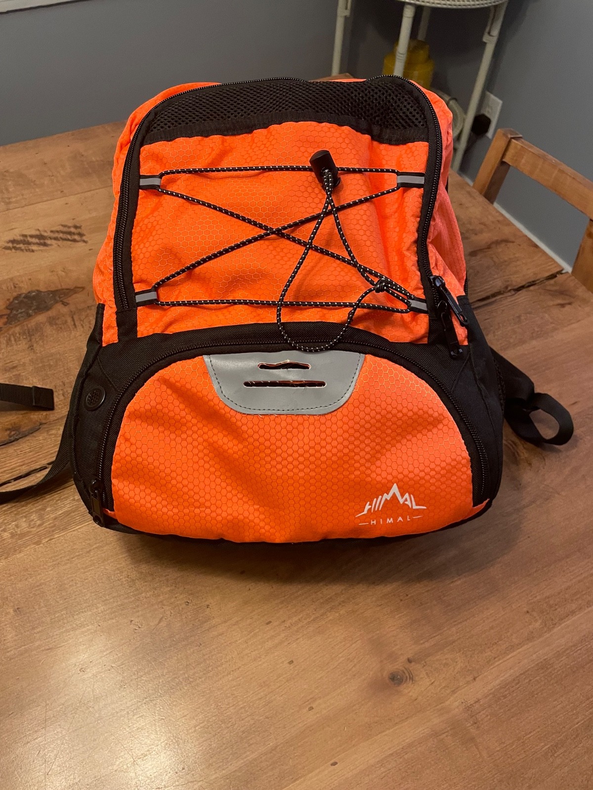 HIMAL backpack blaze orange large multi pockets, excellent condition