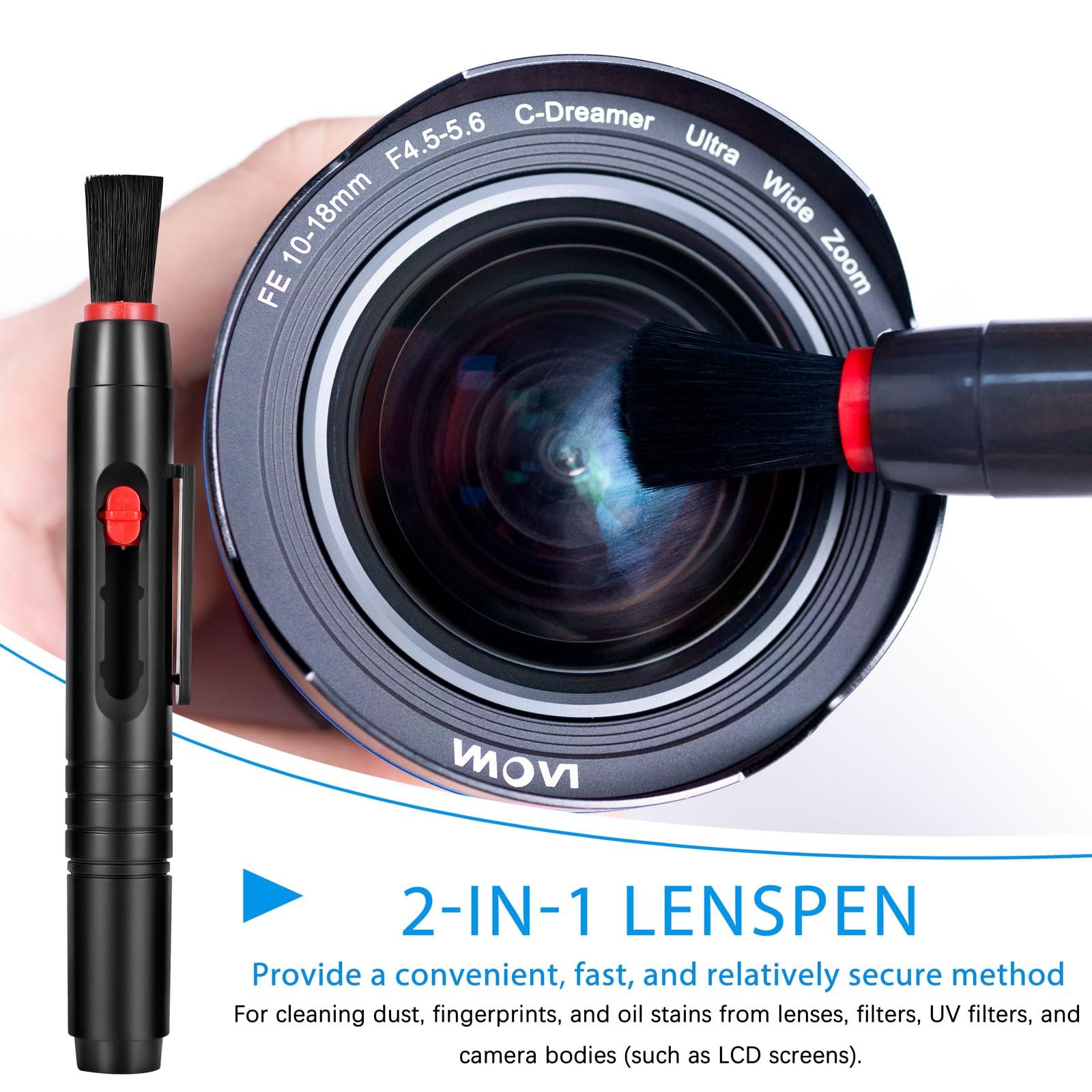 Camera Cleaning kit - Professional Lens Kit,Complete Black