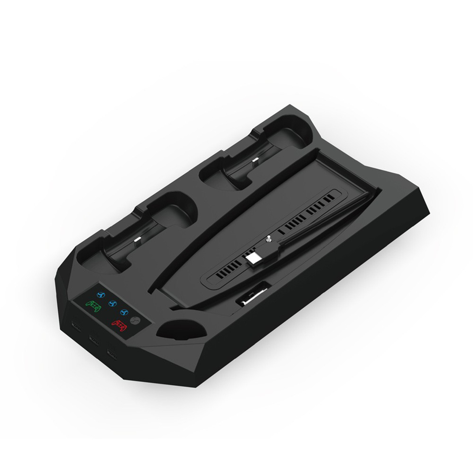 PS5 Stand Cooling Fan, PS5 Controller Charging Station for Sony Playstation5