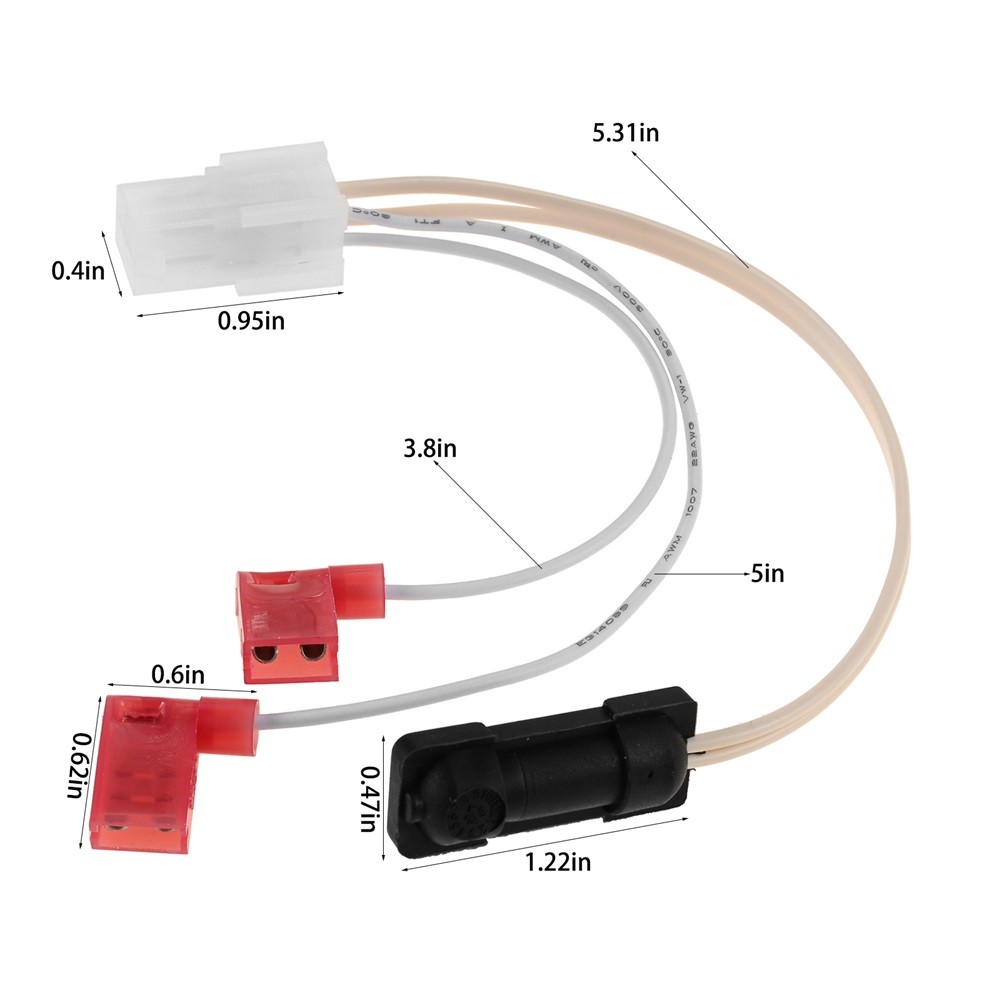 618548 RV Refrigerator Replacement Thermistor Assembly With Mounting Clip Kit
