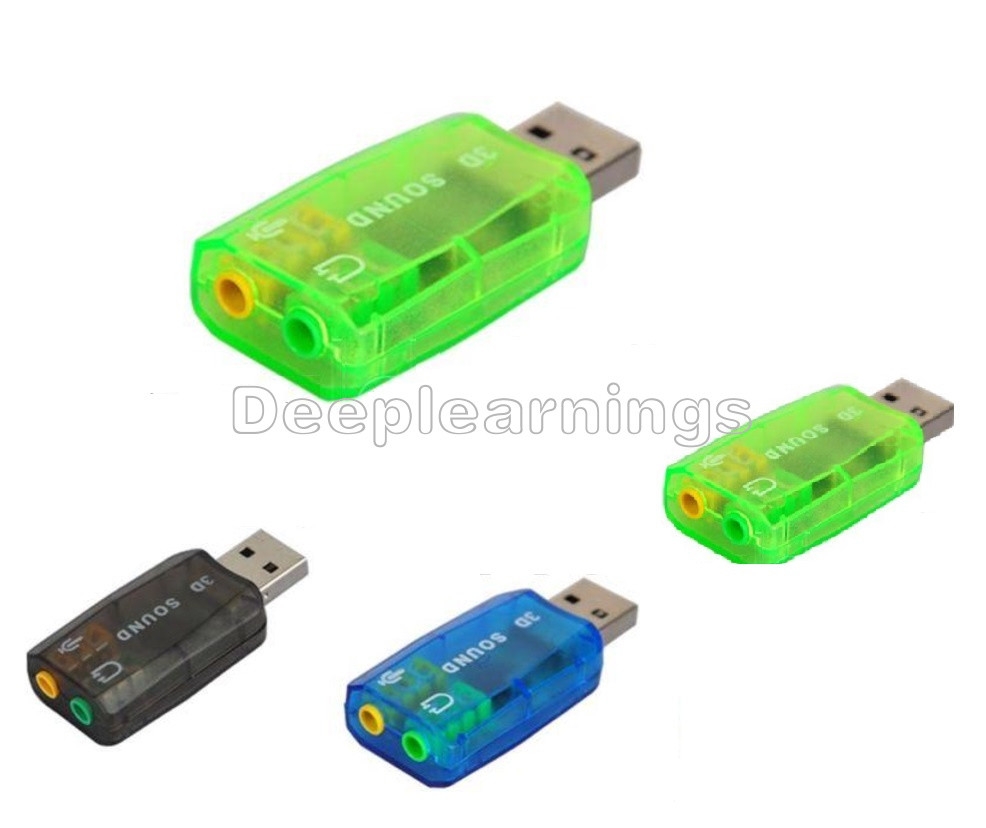 CM108 Chipset USB 2.0 to 3D AUDIO SOUND CARD ADAPTER VIRTUAL 5.1 CH Sound Track