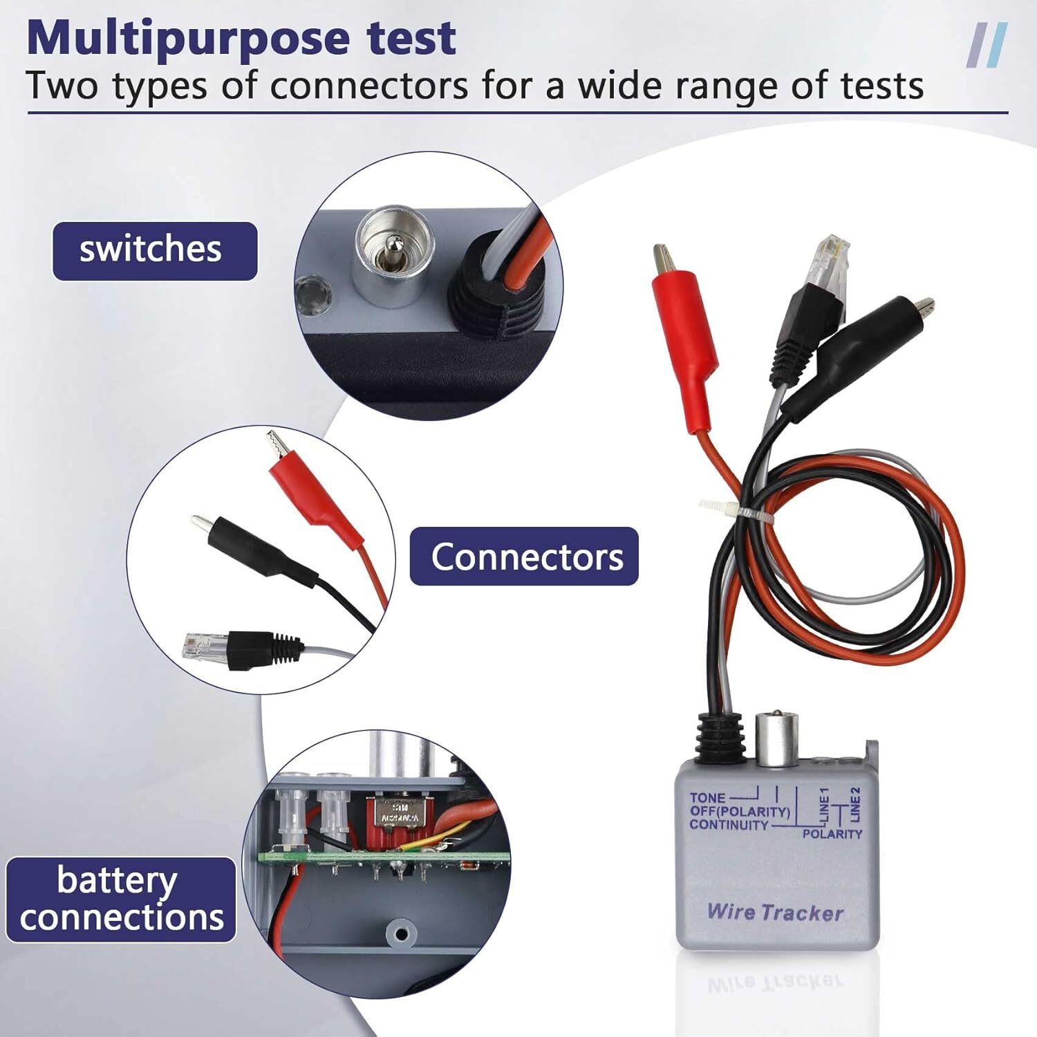 High Accuracy Wire Tracer Circuit Tester Kit (200EP) for Network Cables