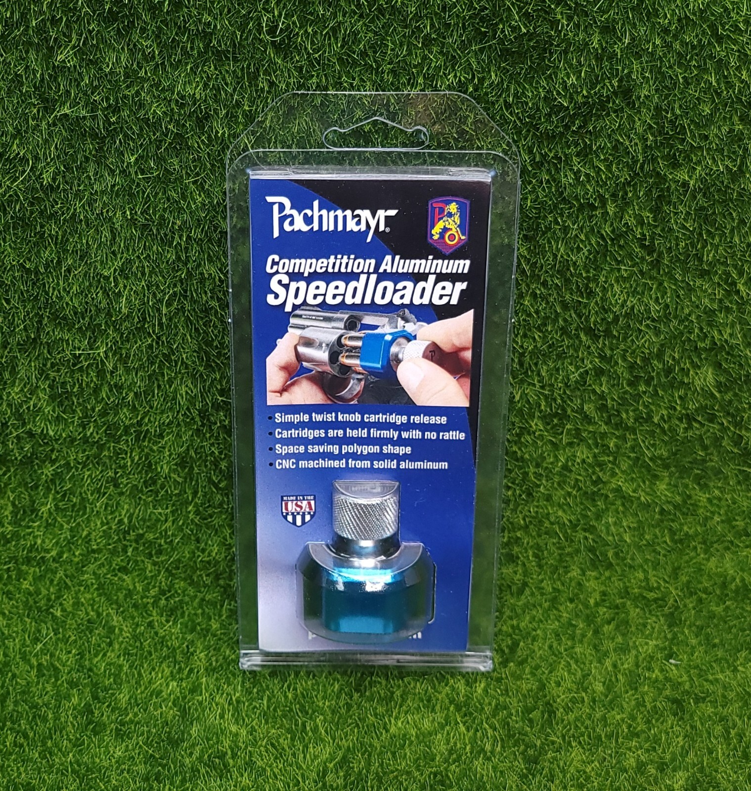 Pachmayr Competition Speedloader S&W J Frame Only Aluminum Blue 5 Round - 02650