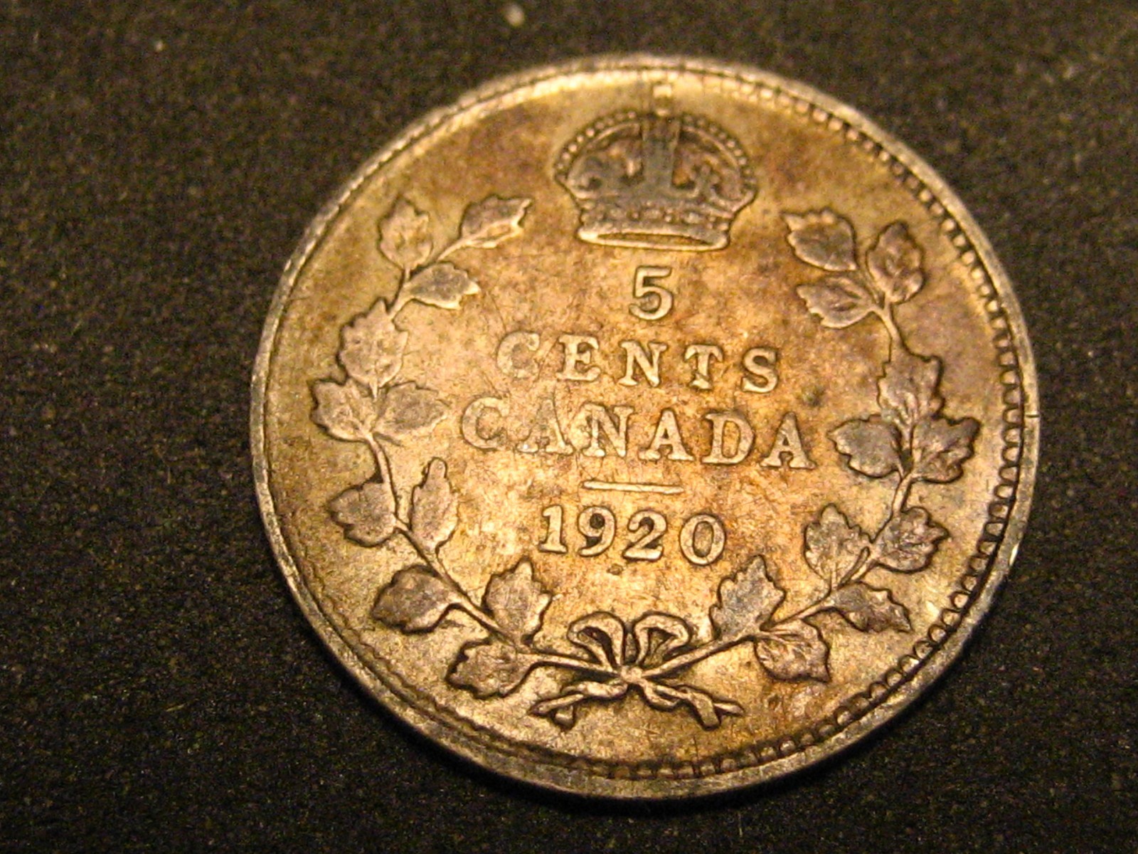 1920 Canadian 5 Cent Silver
