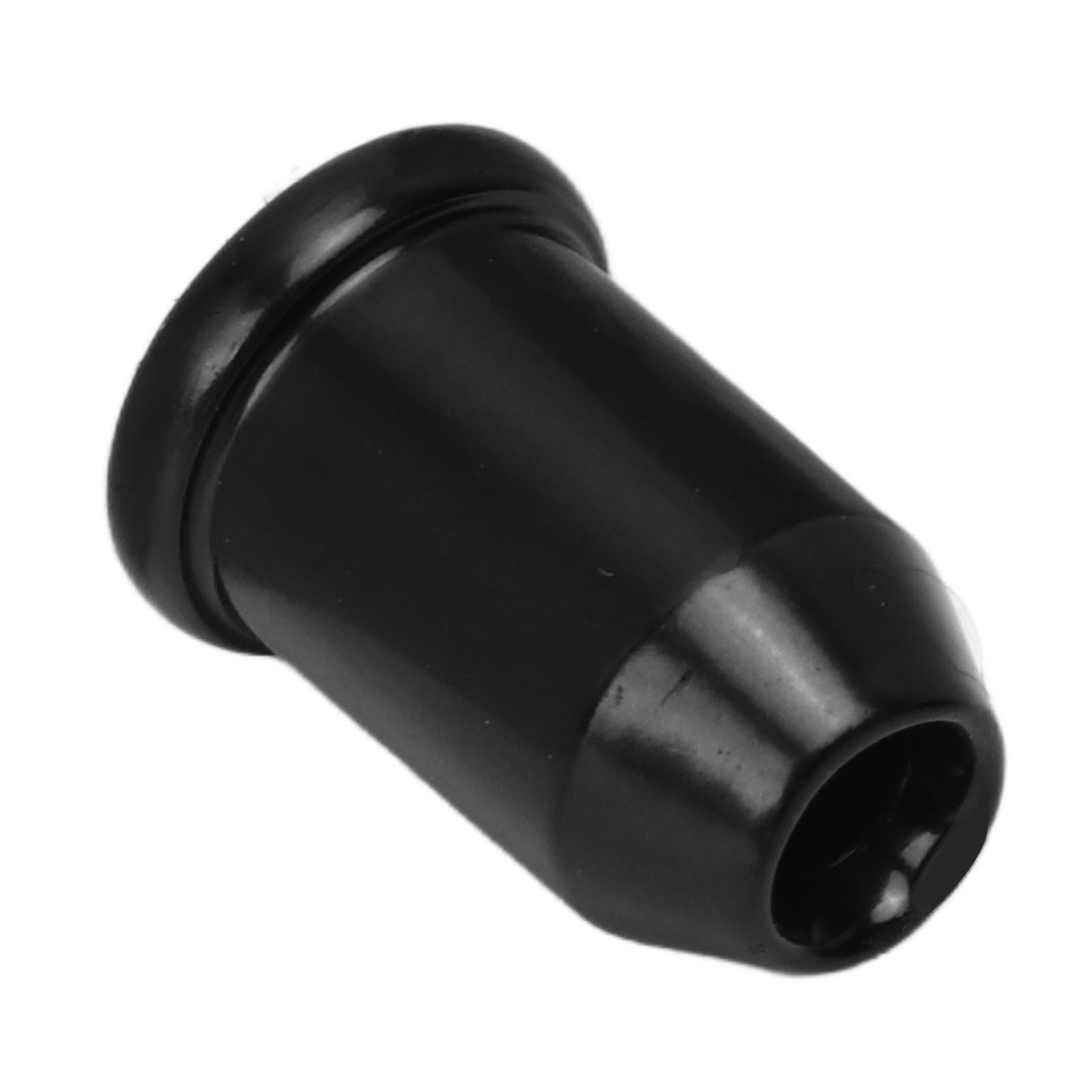 (Black)12x Guitar Ferrules String Cap Mounting Buckle Through Body Bushing ECA