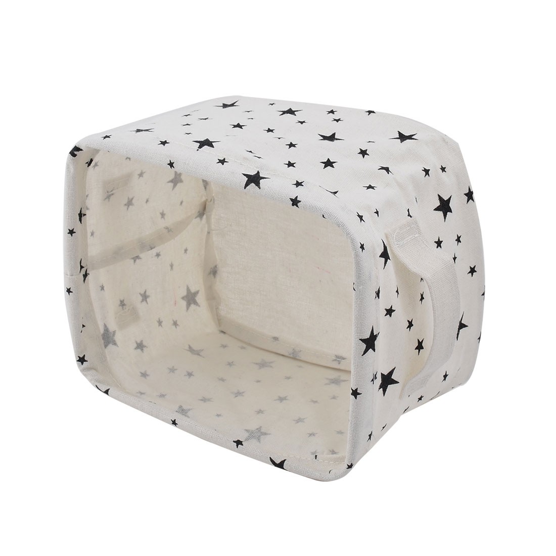 Desktop Fabric Star Pattern Makeup Sundries Storage Box Basket Closet