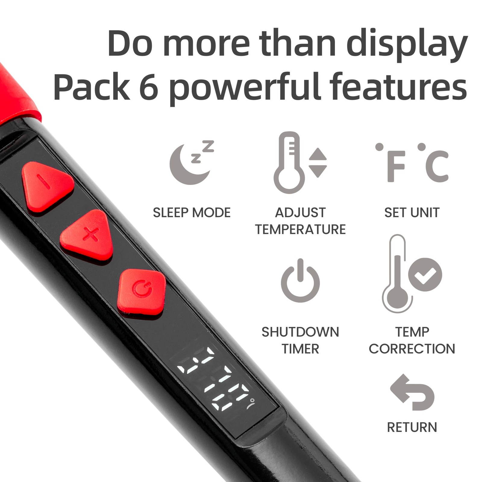 Soldering Iron Kit, 60W LED Display Digital Solder Pen, 5pcs Replaceable Tips...