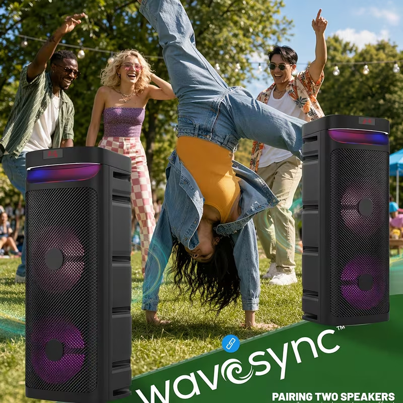 All-in-One 1000W Karaoke Speaker Wireless Mic TWS Bluetooth
