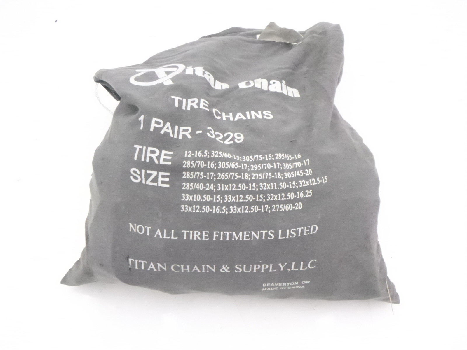 Pair Of Titan Chain Light Truck Wide Base Tire Chains 3229 7mm 275/70-18