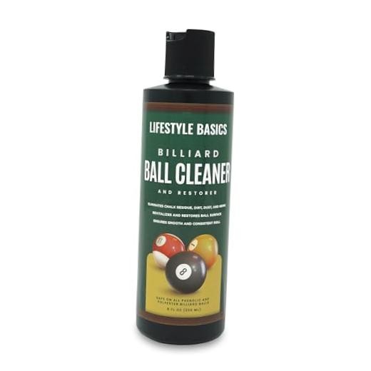 Billiard Ball Cleaner and Restorer Polish - All-In-One Pool Ball Cleaner