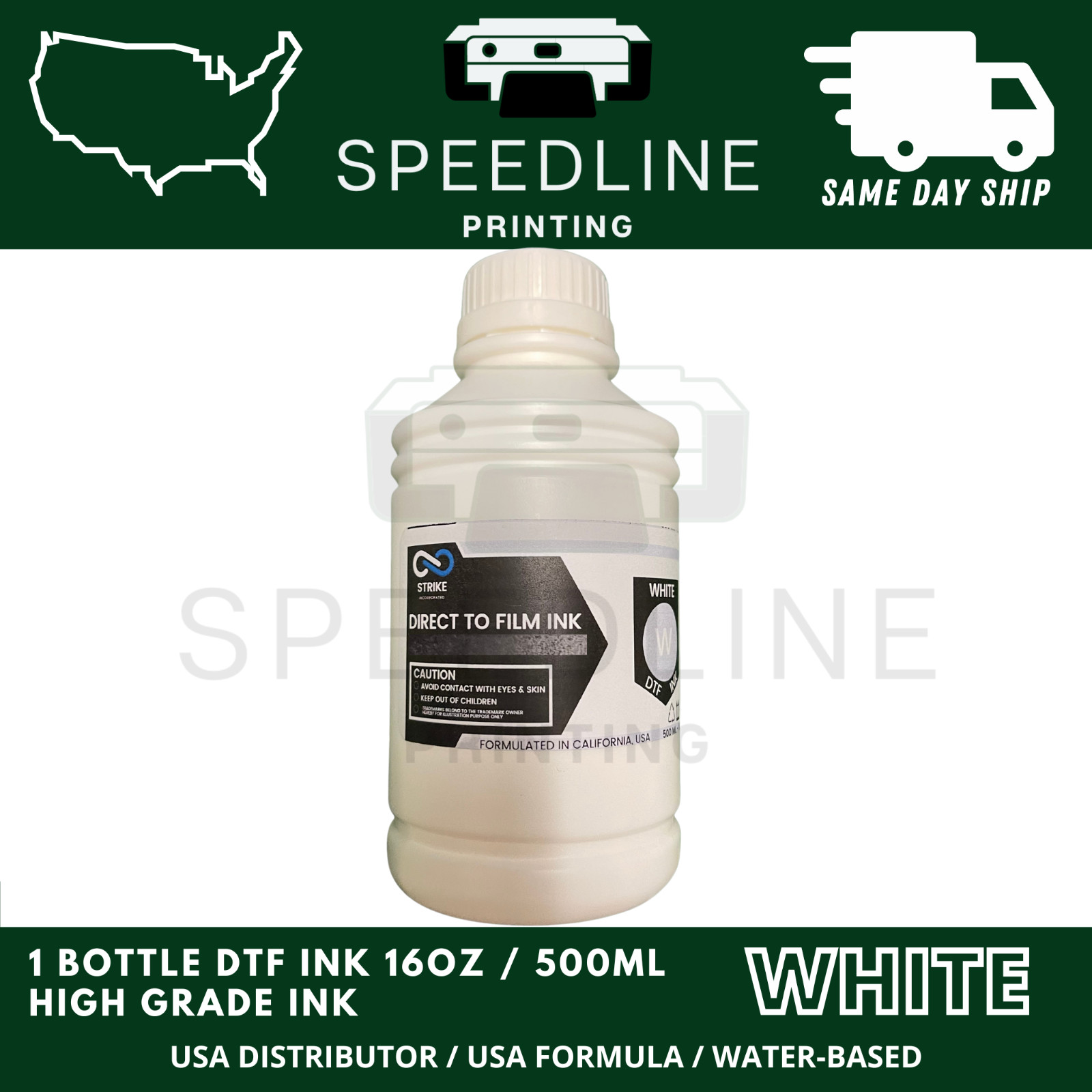 DTF factory Direct to Transfer Film Ink Printheads 500ML DTF Ink WHITE