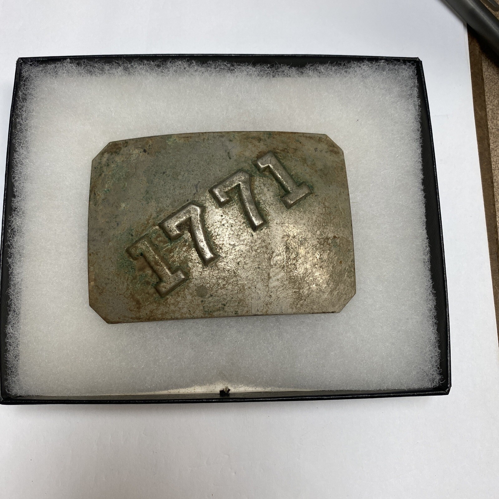 Antique 1771 Cartridge Belt Badge