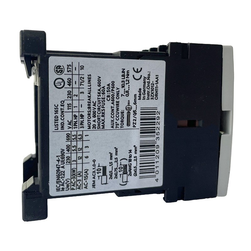 AC 3RT1017-1AK61 Contactor 120V coil same as Contactor 3RT1017-1AK60 12A